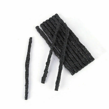 50Pcs 10cm Tubeless Tire Repair Rubber Strips - Emergency Puncture Plugs for Cars and Motorcycles, Seal Tape Repair Tool
