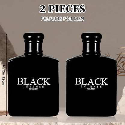 BLACK CHARM Eau de Parfum for Men – 3.4oz/100ml Woody Aromatic Fragrance, Fruit & Floral Notes