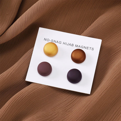8pcs Hijab Magnetic Pins - Matte Magnet Brooch Buttons for Women Headscarf Shawl Accessories Mixed Colors