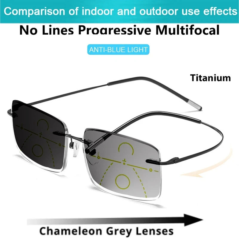Adjustable Multifocal Reading Glasses – Auto Adjusting One-Power Optic Readers, Diopter Range 0.5 to 2.75