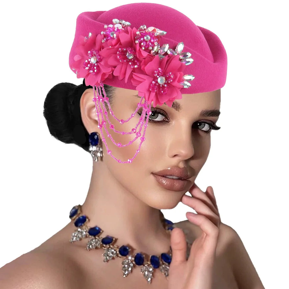 African Turban Headtie Hat - Floral Soft Head Wrap for Women, Church, Party & Casual Wear