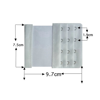 4-Row 4-Hook Bra Extender Set – Adjustable Strap Buckle for Bra Extension, Sewing Tool & Intimates Accessories