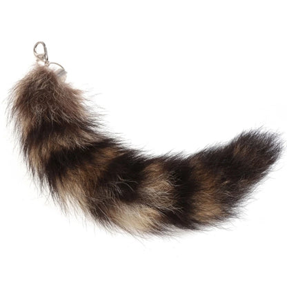 Raccoon Tail Keychain — Creative Coat Tail Key Ring Chain, Unique Gift for Men