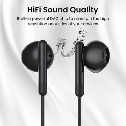 Type-C Wired Headphones for Samsung Galaxy – USB-C In-Ear Earphones HiFi Bass Stereo for S24, S23, S22, A53, A52, Note 20