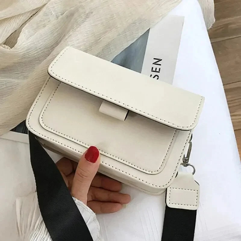 Classic PU Leather Crossbody Bag for Women – Fashion Shoulder Messenger, Travel Handle Flap Handbag