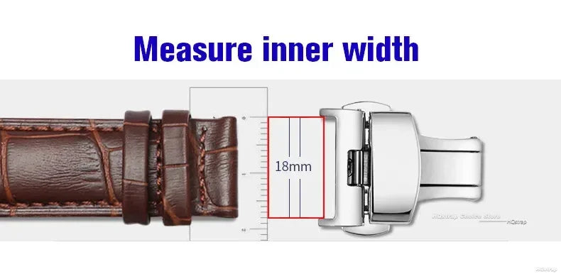 Stainless Steel Butterfly Buckle – Polished & Matte Watch Band Clasp for 16mm, 18mm, 20mm, 22mm Straps