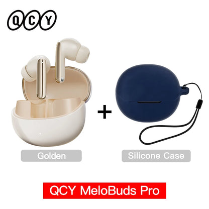 QCY MeloBuds Pro ANC Earbuds - Bluetooth 5.3 Wireless Hi-Res LDAC Headphones with 46dB Noise Cancellation