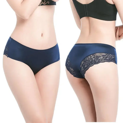 Seamless Women's Comfort Lace Briefs Set – Hollow Out Low Rise Sport Panties | Soft Lingerie for Women