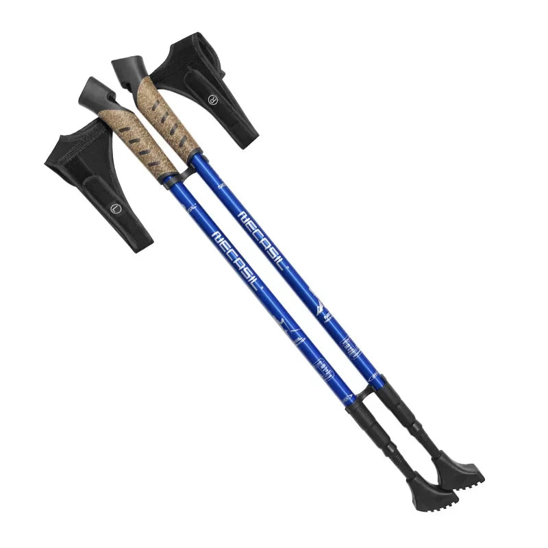 2PCS Nordic Walking Poles — Telescopic 7075 Aluminum Trekking Sticks for Hiking & Senderismo