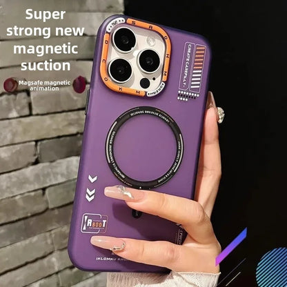 Matte Magnetic iPhone Case - MagSafe Wireless Charging & Frosted Metal Lens Protection
