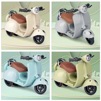 Labubu Doll Mini Electric Motorcycle – Cute Doll Toy with Lights and Music, DIY Accessories, Fun Christmas Gift for Kids