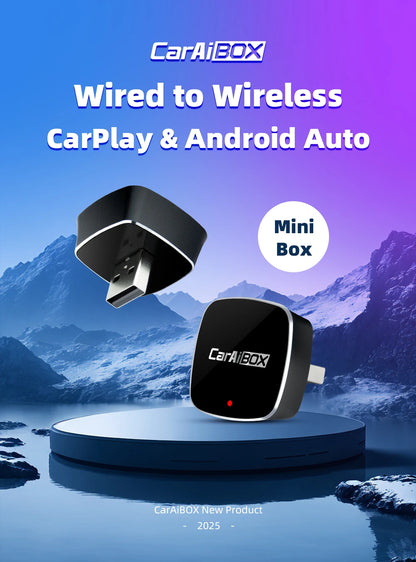 EKIY 2-in-1 AI Smart Box — Wireless CarPlay & Android Auto Adapter with Wired CarPlay for Car Intelligent Systems