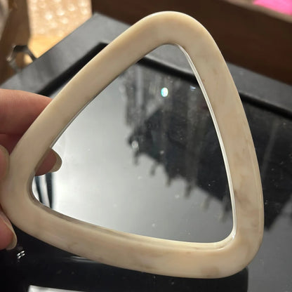 Exaggerated Thick Resin Off-White Imitation Marble Wide Bracelet – Stylish Jewelry for Women’s Party & Vacation