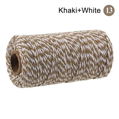 2mm 100M Macrame Cotton Cord – Twine Thread for DIY Crafts, Wall Hangings, Bohemian Wedding & Home Decor