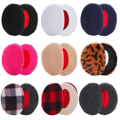 Winter Fleece Ear Cover Bandless Earmuffs for Men, Women, and Kids - Soft Thick Windproof Ear Warmers for Ear Protection