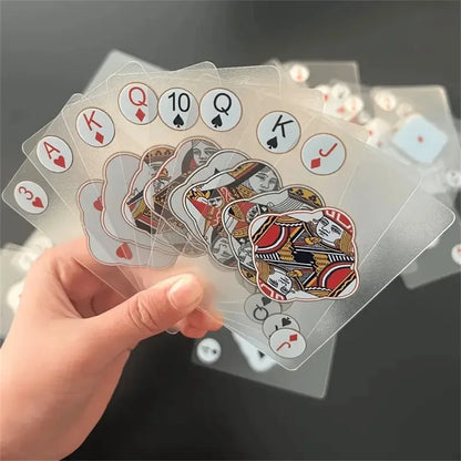 Waterproof Transparent PVC Playing Cards Set — Durable Box for Poker, Blackjack & Euchre Games