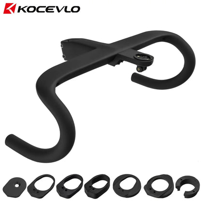 KOCEVLO T800 Carbon Road Bike Handlebar - Integrated 28.6mm Internal Cable Routing Drop Bar