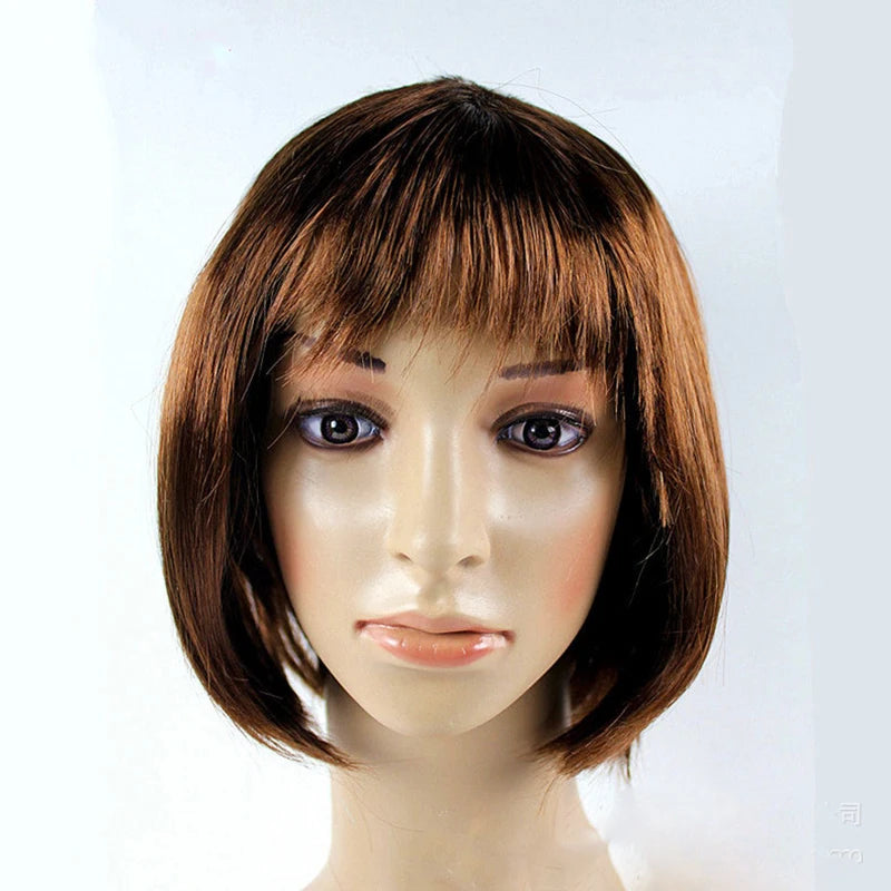 Pretty Short Bob Wig for Women – Natural Fashion Synthetic Wig for Halloween, Cosplay, Anime, and Daily Party Wear