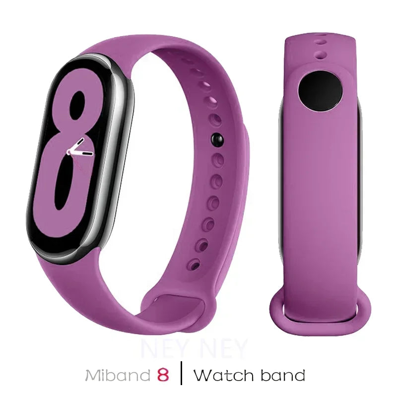 Sport Silicone Strap for Xiaomi Mi Band 9/8 NFC – Replacement Smartwatch Wristband Bracelet