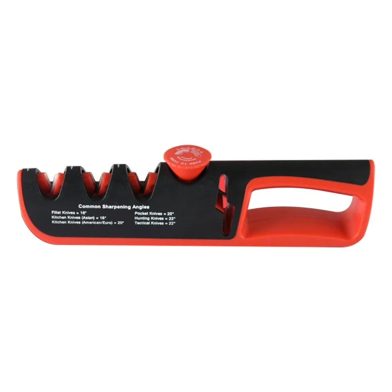 Upgraded 4-in-1 Angle Adjustable Knife Sharpener – Professional Kitchen Blade & Scissors Grinder with Sharpening Stone