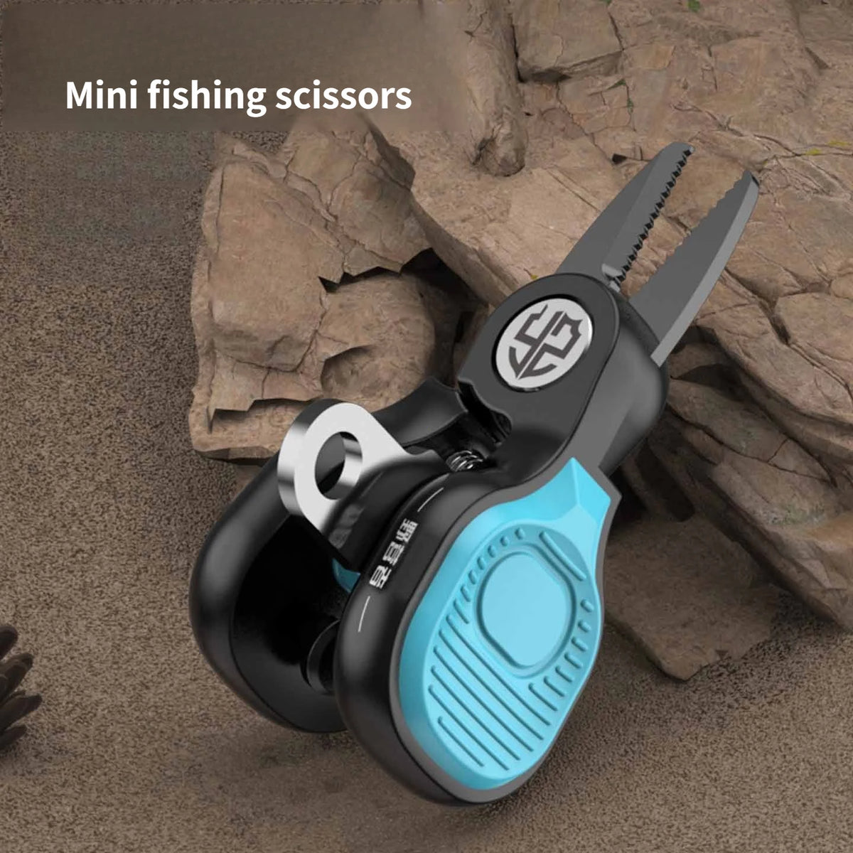 Portable Stainless Steel Fishing Lure Scissors - Serrated PE Line Cutter with Telescopic Buckle