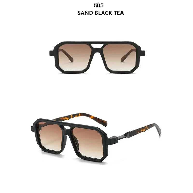 2024 Vintage Fashion Sun Protection Sunglasses – Square Retro Shades for Men & Trendy Women’s Gafas De Sol