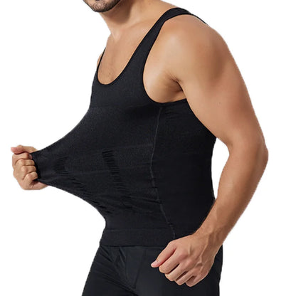 Men's Compression Sleeveless Shirt - Slim Fit Fitness Training Tank Top Running Gym Sports Vest