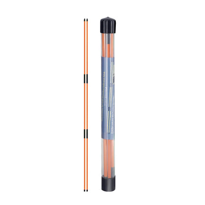 Golf Swing Training Alignment Sticks – 2 Sets 48” Collapsible Practice Rods in 5 Colors