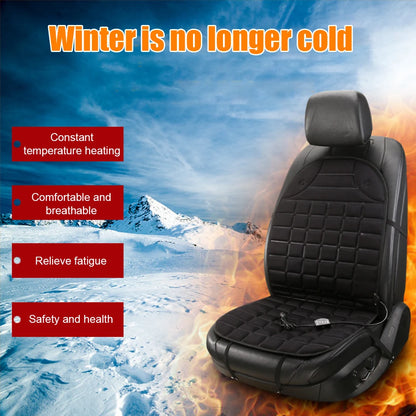 12V Electric Heated Car & Home Seat Cushion — Universal Warm Winter Cushion Cover