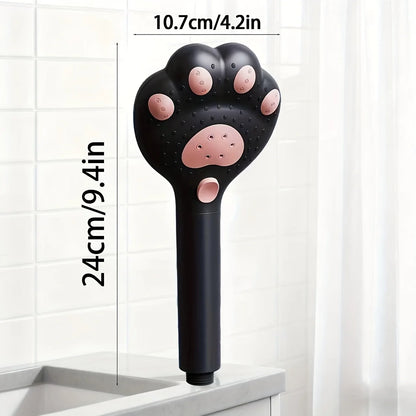 High Pressure Cat Paw Shower Head - 3-Mode Adjustable Filter Water-Saving Bathroom Faucet