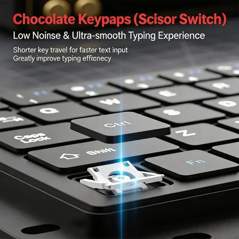 64-Key USB Industrial Keyboard - Embedded Trackball & Silent Keys for Office and Factory Use D2RC
