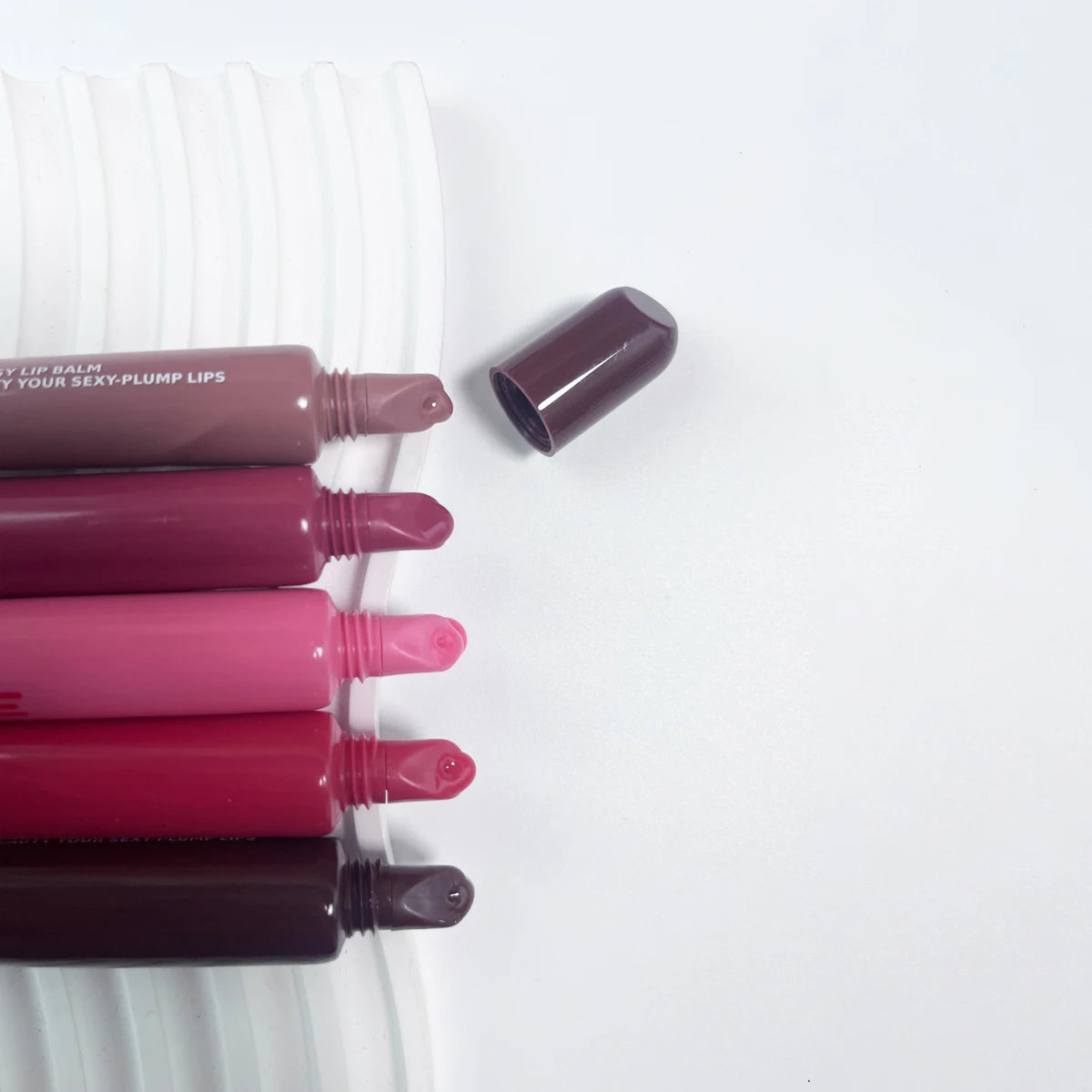 Moisturizing Lip Gloss Phone Case — Transparent Raspberry Jelly Lipstick Balm Hydrating Gloss