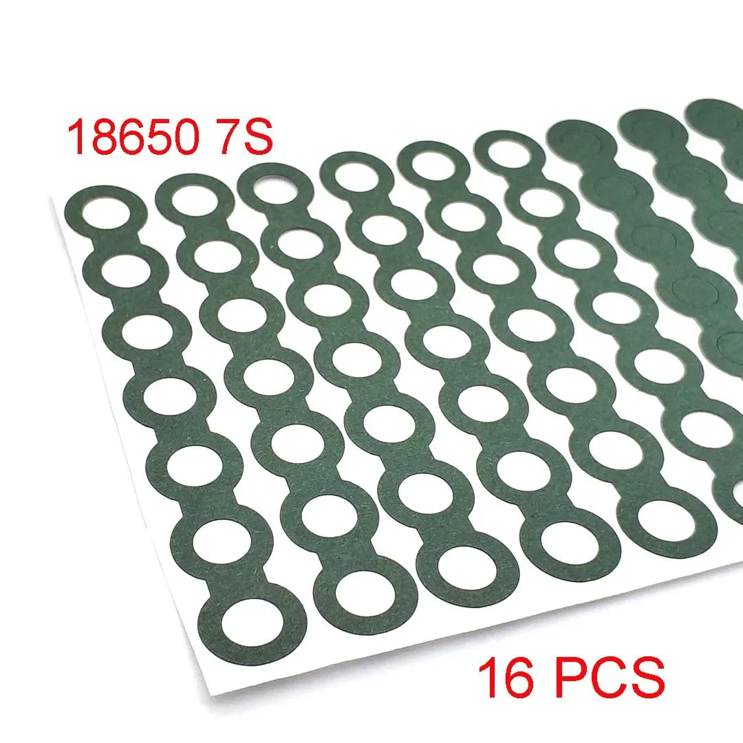 18650/21700/32650 Li-ion Battery Insulation Gasket – Barley Paper Insulating Glue Patch & Electrode Pads for Battery Pack