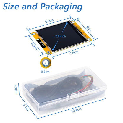 Freenove ESP32 Touch Display Board - WiFi Bluetooth Dual Core 32-Bit Development Kit with 2.4-4.0 Inch Touchscreen and LVGL Tutorials