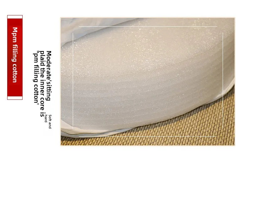 40x6cm Yoga Meditation Cushion – Firm PEP Backrest Pillow, Japanese Tatami Mat, Removable & Washable
