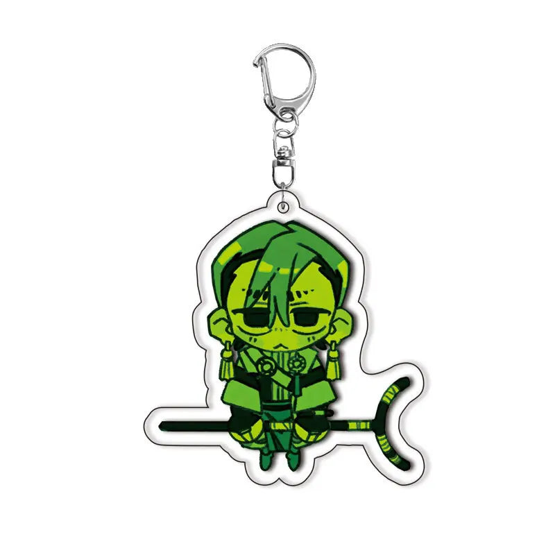 GACHIAKUTA Anime Acrylic Keychain - Zanka, Rudo & Enjin Backpack Pendant Keyring Fan Gift