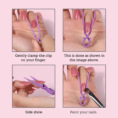 Nail Painting Protection Clips - 5/10PCS Spill-Proof Nail Shaping & Polish Guard Clips for Manicure Use