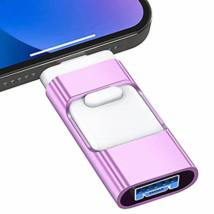 3-in-1 USB Flash Drive for Phone – 2TB, 1TB, 512GB, 256GB, 128GB USB 3.0 Stick, Memory Expansion for Photos and Files