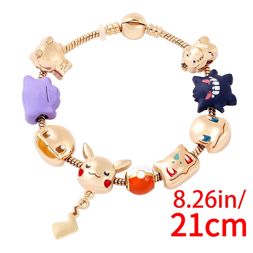 Pokémon Cartoon Bracelet - Adjustable Alloy Anime Bracelet Gift for Fans