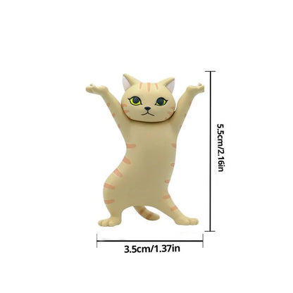 Dancing Cat Figure Decoration - 5 Enchanting Animation Cat Models - Fashion Toy Doll for Cake Decoration