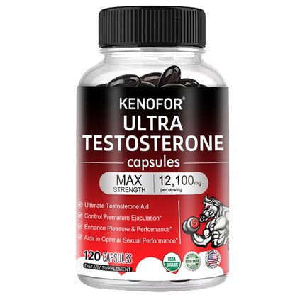 Male Strength Supplement – 12100mg Energy, Endurance & Muscle Support, Fatigue Relief Formula