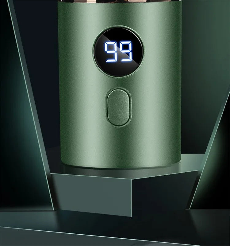 Men’s Electric Mini Shaver | Rechargeable Type-C LED Display Wet & Dry Razor for Home & Travel