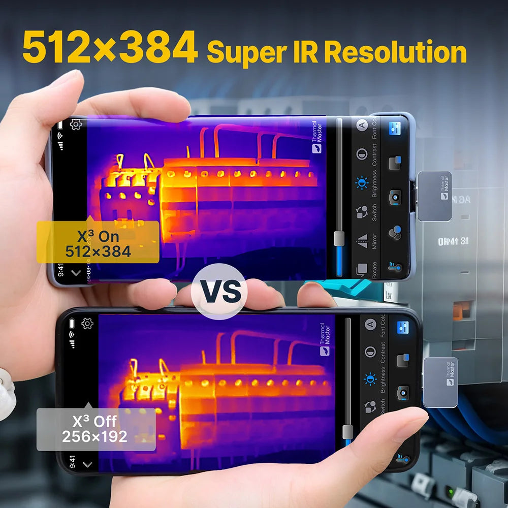 P2Pro Thermal Imager with 15X Magnetic Macro Lens – Infrared Camera for Phone, PCB & HVAC Inspection Tool
