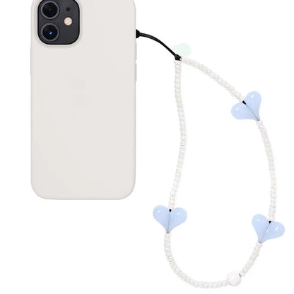 KKBEAD K-Pop Black Matte Bead Phone Charm with Pink Heart Strap –  Phone Chain Lanyard Jewelry Cellphone Accessories for Girls & Fans