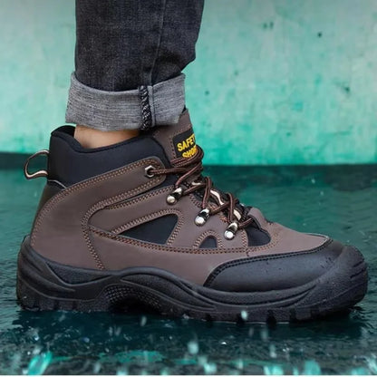 Lightweight Men's Safety Boots – Steel Toe, Anti-Puncture, Non-Slip Work Sneakers, Indestructible Work Shoes
