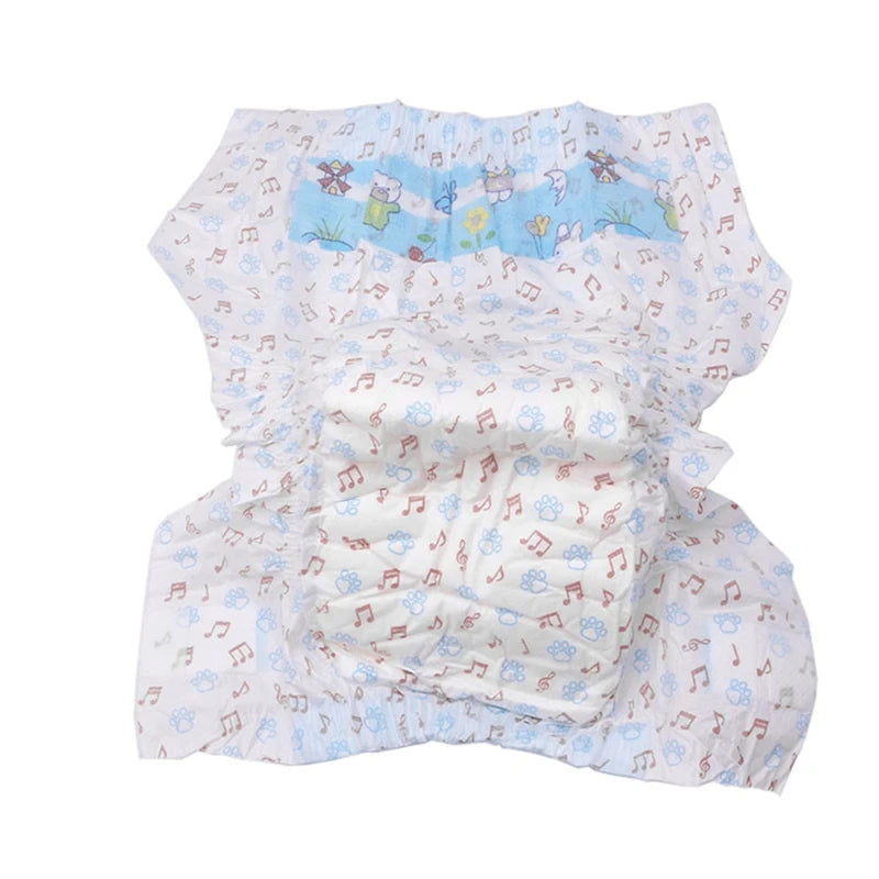 10/12PCS Super Absorbent Dog Diapers – Disposable Leak-Proof Puppy Nappies for Male & Female Dogs