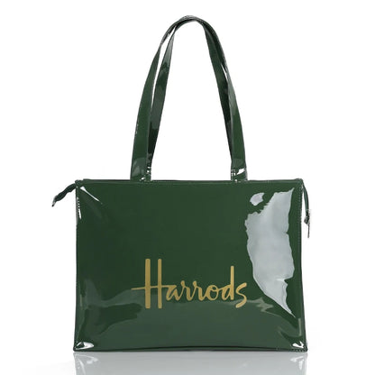 Simple Stylish PVC Reusable Shopping Bag – Luxury Eco-Friendly Waterproof Tote for Summer Beach
