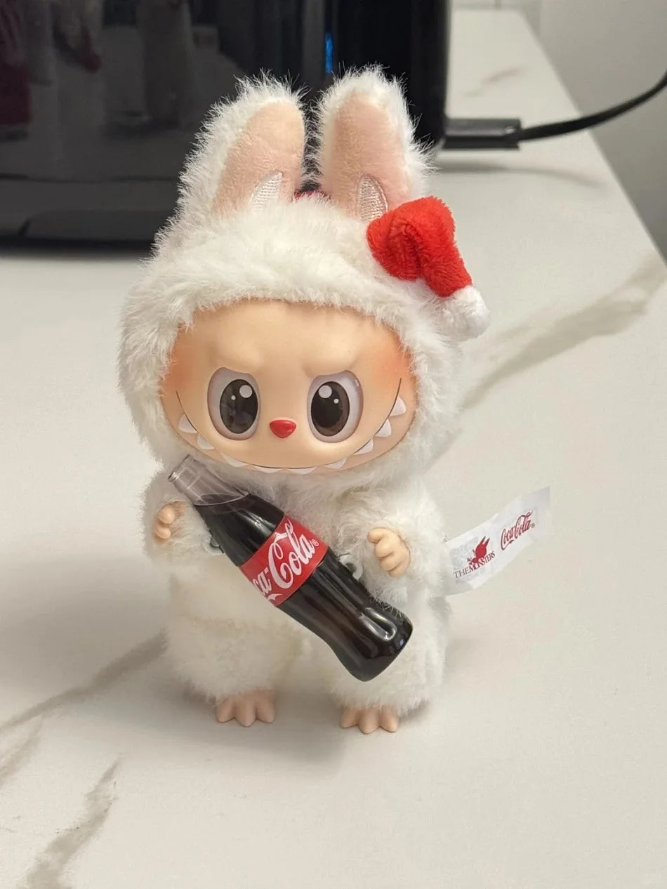 Monster Coca Cola Series Vinyl Doll – Labubu Action Figure Keychain Toy, New Year Surprise Gift for Kids
