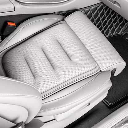 Universal Car Seat Cushion with Leg Support - Breathable Thick Padded Comfort Mat