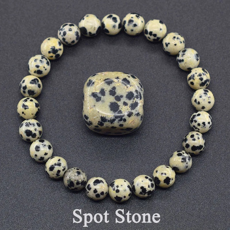 Natural 5A Lapis Lazuli Stone Bracelet - Elastic Healing Bead Jewelry Gift for Men & Women